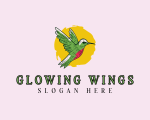 Hummingbird Aviary Wings logo design