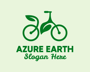 Green Eco Bicycle logo design