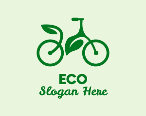 Green Eco Bicycle logo design