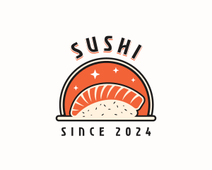 Fish Sushi Restaurant logo design