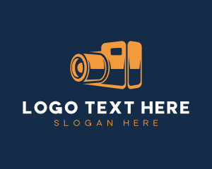Instagram Vlogger - Camera Lens Photography logo design