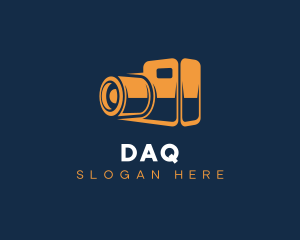 Vlog - Camera Lens Photography logo design