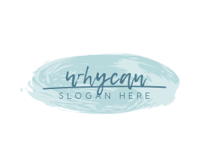 Esthetician - Watercolor Brush Boutique logo design