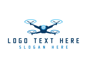 Flight - Drone Flying Aviation logo design