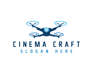 Filmmaking - Drone Flying Aviation logo design