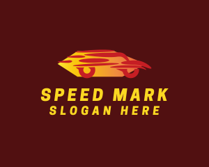 Red Speed Car logo design