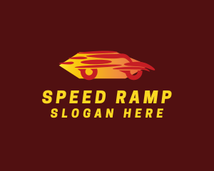 Red Speed Car logo design