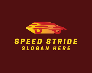 Red Speed Car logo design