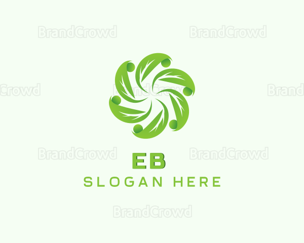 Natural Organic Herb Leaf Logo