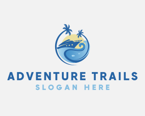 Travel Yacht Tourism logo design