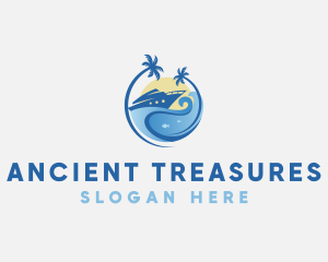 Travel Yacht Tourism logo design