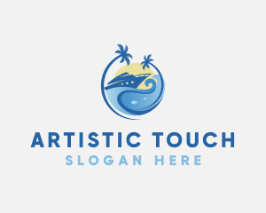 Travel Yacht Tourism logo design