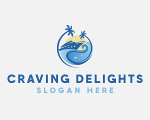 Travel Yacht Tourism logo design