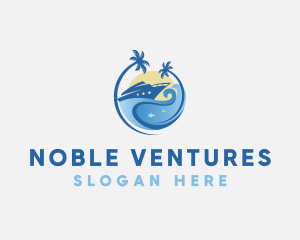 Travel Yacht Tourism logo design