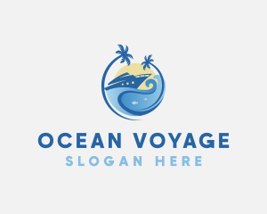 Travel Yacht Tourism logo design