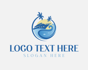 Travel Yacht Tourism logo design