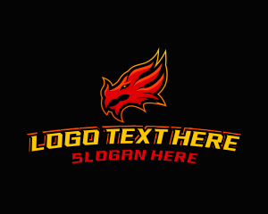 Dragon - Dragon Creature Esports logo design