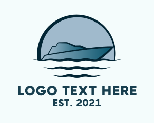 Tourism - Luxury Boat Yacht Sailing logo design