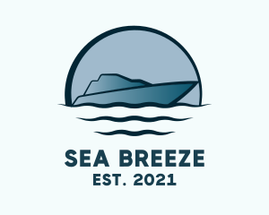 Sailing - Luxury Boat Yacht Sailing logo design