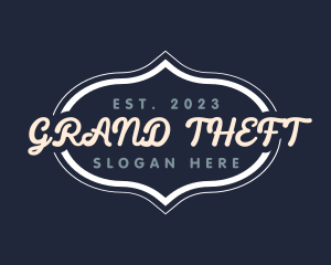 Retro Cursive Business Logo