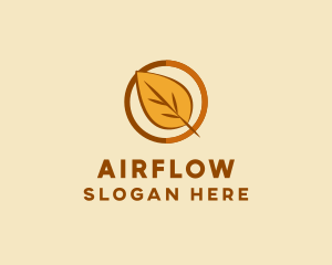 Natural Autumn Leaf logo design