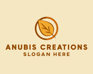 Natural Autumn Leaf logo design