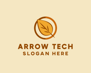 Natural Autumn Leaf logo design