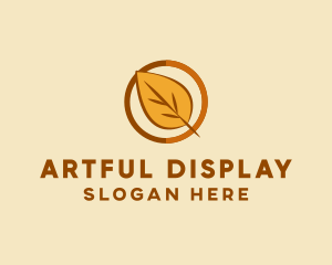 Natural Autumn Leaf logo design