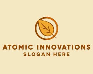 Natural Autumn Leaf logo design