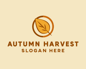 Autumn - Natural Autumn Leaf logo design