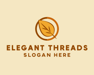 Natural Autumn Leaf logo design