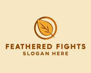 Natural Autumn Leaf logo design