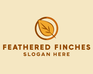 Natural Autumn Leaf logo design