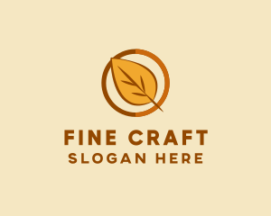 Natural Autumn Leaf logo design