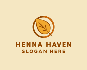 Natural Autumn Leaf logo design