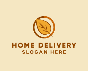 Natural Autumn Leaf logo design