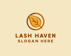 Natural Autumn Leaf logo design