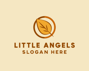 Natural Autumn Leaf logo design