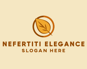 Natural Autumn Leaf logo design