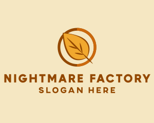 Natural Autumn Leaf logo design