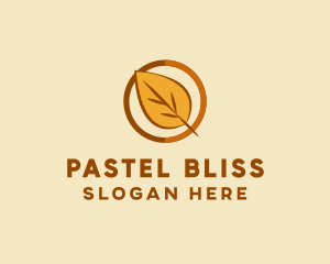 Natural Autumn Leaf logo design