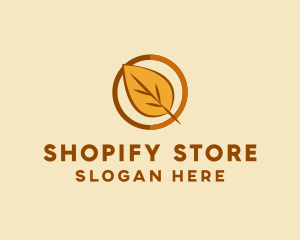 Natural Autumn Leaf logo design