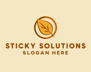 Natural Autumn Leaf logo design