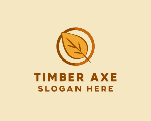 Natural Autumn Leaf logo design