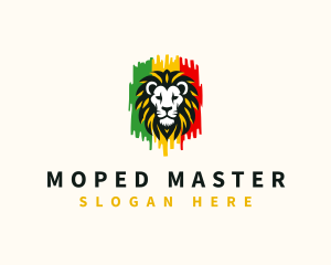 Reggae Lion Rastafari Logo