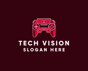 Tv - Video Game Console Controller logo design