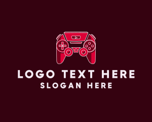 Streaming - Video Game Console Controller logo design