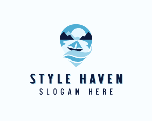 Hostel - Boat Travel Getaway logo design