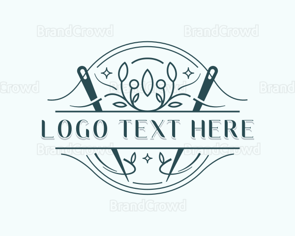 Stitching Embroidery Tailor Logo