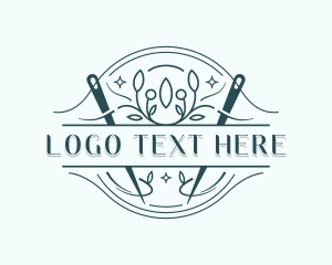 Seamstress - Stitching Embroidery Tailor logo design